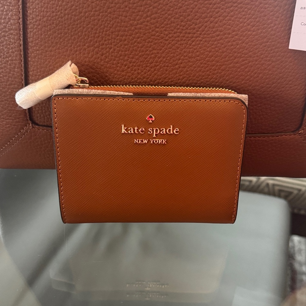 Kate Spade Madison Leather Wallet in Cavern Clay